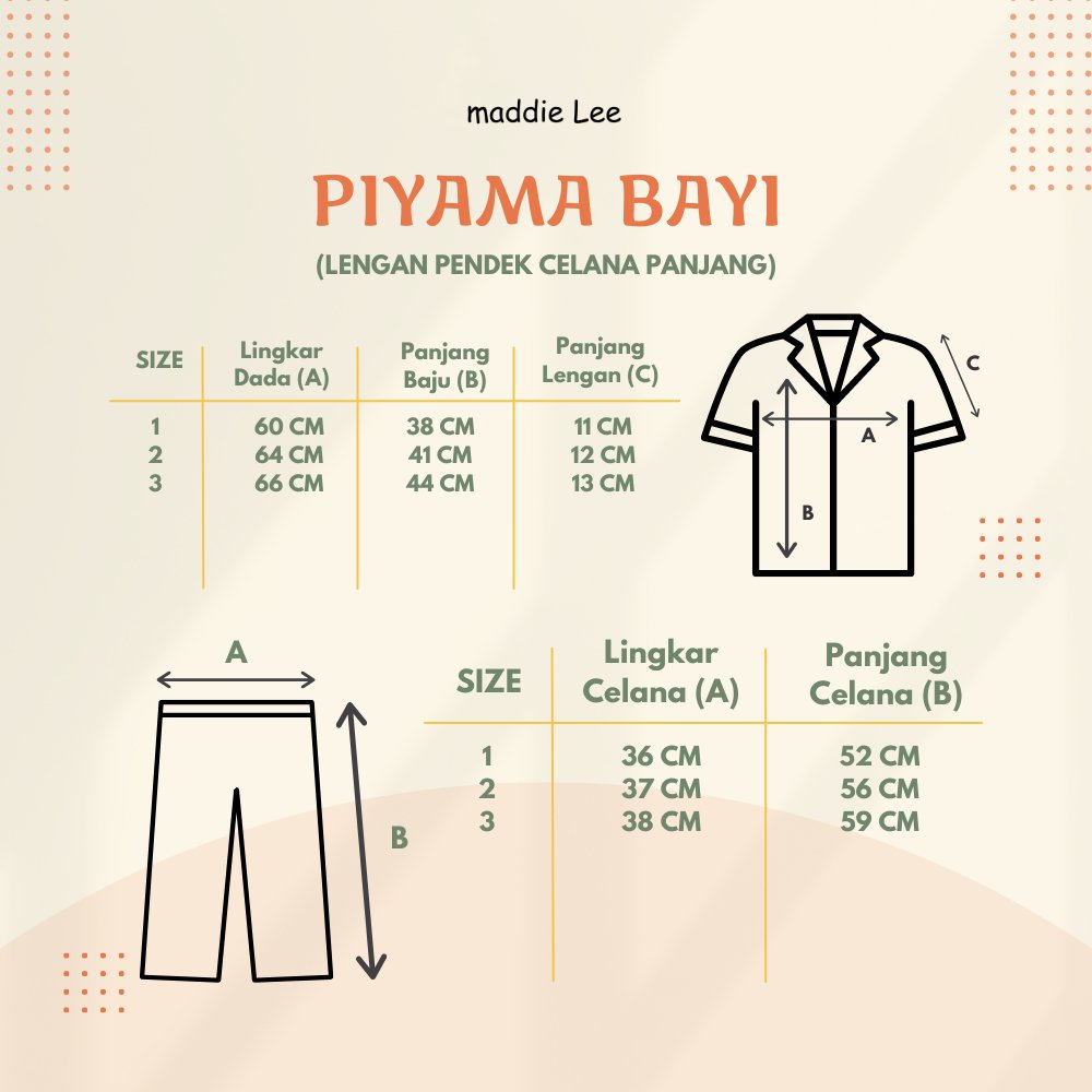 Size Chart Baby - PJK