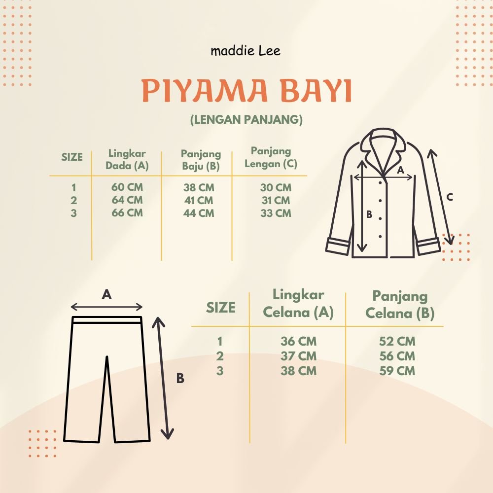 Size Chart Duck Baby - PJJ