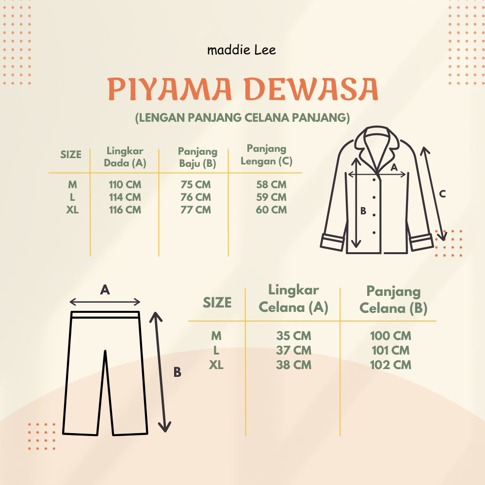 Size Chart PJJ Abian